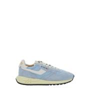 Witte lage sneakers met logopatch Autry , Blue , Dames