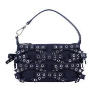 Donkerblauwe Vlinder Handtas Ganni , Blue , Dames