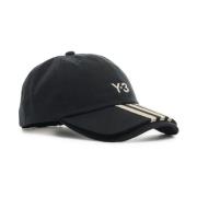 Zwarte 3S Cap Hoed Y-3 , Black , Unisex