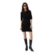 Korte jurk Designers Remix , Black , Dames