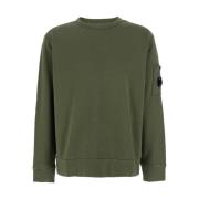 Groene Crewneck Sweatshirt met Lens Motief C.p. Company , Green , Here...