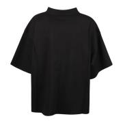 S/S Cropped T-shirt Balenciaga , Black , Dames