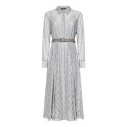 Bloemenkant Overhemdjurk in Grijs Max Mara , Gray , Dames