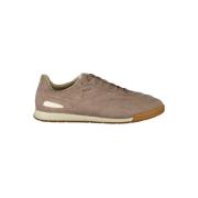 Iconische leren sneakers met contrasterende details Hugo Boss , Brown ...