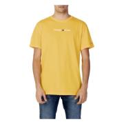 T-Shirts Tommy Jeans , Yellow , Heren