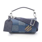 Pre-owned Canvas handbags Louis Vuitton Vintage , Blue , Heren