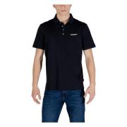 Geprint Polo Shirt met Korte Mouwen Armani Exchange , Blue , Heren