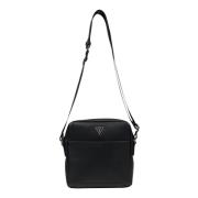 Zwarte Crossbody Tas voor Mannen Guess , Black , Heren