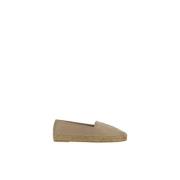 Monogram Espadrilles met Touwdetail Saint Laurent , Brown , Dames