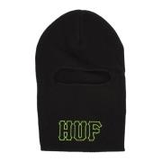 Zwarte Balaclava Vogel Omkeerbaar Beanie HUF , Black , Heren