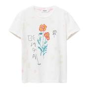 t-shirt Desigual , White , Dames