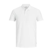 Witte Katoenen Polo Shirt Lente/Zomer Collectie Jack & Jones , White ,...