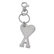 Sleutelhanger met logo Ami Paris , Gray , Unisex