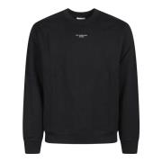 Klassieke Slogan Sweater Drole de Monsieur , Black , Heren