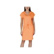 Oranje Katoenen Mini Jurk Damesmode b.young , Orange , Dames