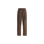 Comfortabele katoenen broek met zakken Brunello Cucinelli , Brown , Da...