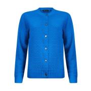 Cardigan Korenbloemblauw Langemouw Roberto sarto , Blue , Dames