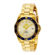 Gouden Pro Diver Automatisch Horloge Invicta , Yellow , Heren