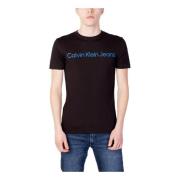 Heren Print T-shirt Calvin Klein Jeans , Black , Heren