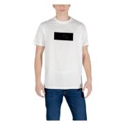 Stijlvol Geprint T-Shirt van Katoen Armani Exchange , White , Heren