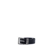 Zwarte leren riem met gespsluiting Armani Exchange , Black , Heren