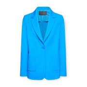 Blazer in Milano-Rib Elena Mirò , Blue , Dames