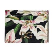 Bloemen leren kaarthouder Dolce & Gabbana , Multicolor , Dames