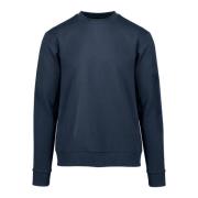 Sweatshirt met ronde hals en mouwprint BomBoogie , Blue , Heren