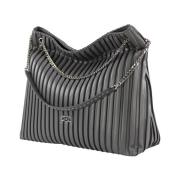 Elegante Shopper Tas met Ritssluiting Cult , Black , Dames