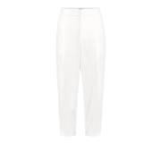 Ivoor Cropped Broek Essential Collectie Elisabetta Franchi , White , D...