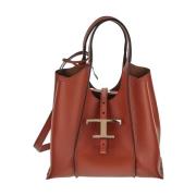 Leren Bucket Tas Tod's , Brown , Dames