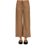 Kameel Flanellen Joggingbroek Max Mara , Brown , Dames