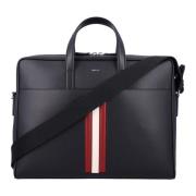 Zwart+rood/been+pall Handtas Mythos Aktetas Bally , Black , Heren