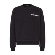 Zwarte Sweaters voor Mannen Dsquared2 , Black , Heren