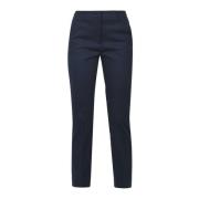 Gabardine Straight Leg Broek Max Mara Weekend , Blue , Dames