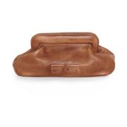 Geëtste Clutch Tas Gestuz , Brown , Dames