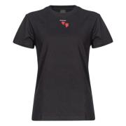 Zwarte T-shirts en Polos Pinko , Black , Dames