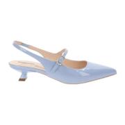 Leren hoge hakken schoenen voor vrouwen Nerogiardini , Blue , Dames