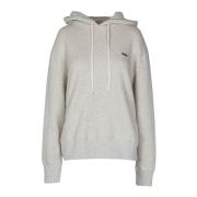 Katoenen hoodie met geborduurd logo Autry , Gray , Dames