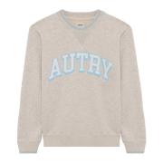 Gestreepte Crewneck Trui Grijs Autry , Gray , Dames