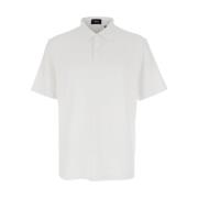 Wit poloshirt met knoopsluiting Theory , White , Heren