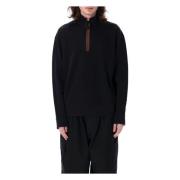 Zwarte Gebreide Half-Zip Sweatshirt Ss25 JW Anderson , Black , Heren