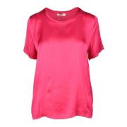 Elegante Viscose Rayon Blouse Think! , Pink , Dames