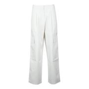 Polyester Stijlvolle Broek Calvin Klein , White , Dames