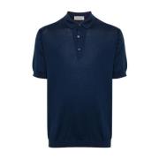 Blauw Polo Shirt John Smedley , Blue , Heren