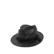 Zwarte Teardrop Crown Hoed Yohji Yamamoto , Black , Heren