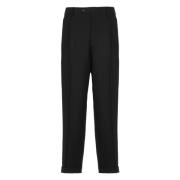 Zwarte wollen broek met zakken Maison Margiela , Black , Heren