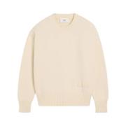 Roomwit Crew Neck Sweater Ami Paris , Beige , Heren