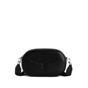 Zwarte Crossbody Tas met Afneembare Pouch Zadig & Voltaire , Black , D...