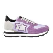 Sneaker van leer en polyester Atlantic Stars , Purple , Dames